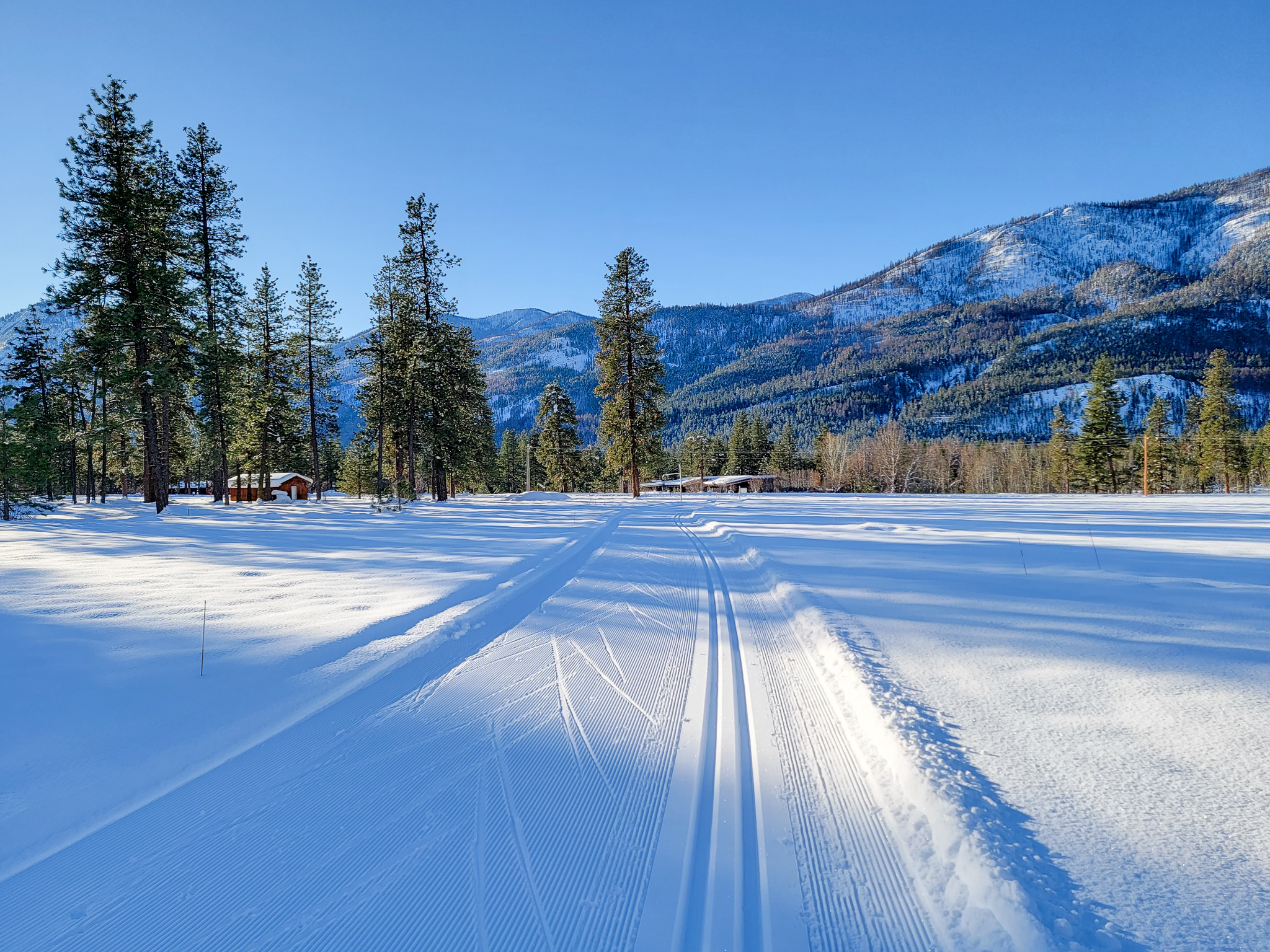 The valley under snow